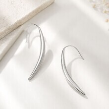 Серьги длинные геометрические палочки из стали, арт.220.154