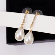 Серьги Дольче с жемчугом, цвет золото, 1050, арт.506.663